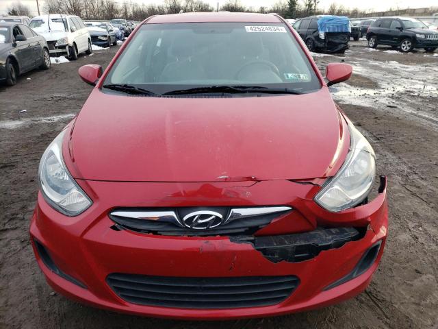 KMHCT5AE3EU153530 - 2014 HYUNDAI ACCENT GLS RED photo 5