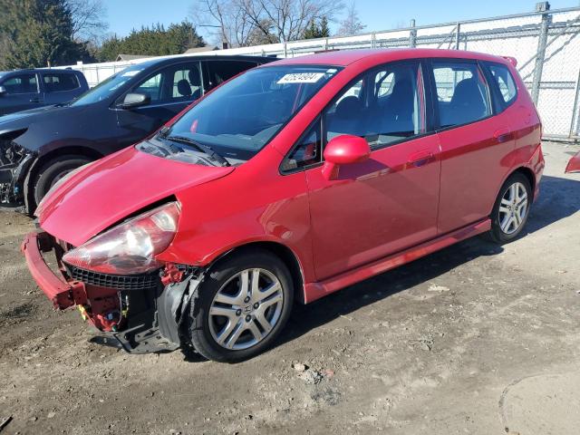 JHMGD38637S030538 - 2007 HONDA FIT S წითელი ფოტო 1
