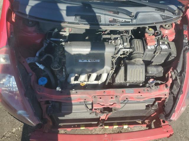 JHMGD38637S030538 - 2007 HONDA FIT S RED photo 11