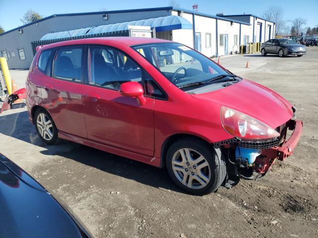 JHMGD38637S030538 - 2007 HONDA FIT S წითელი ფოტო 4