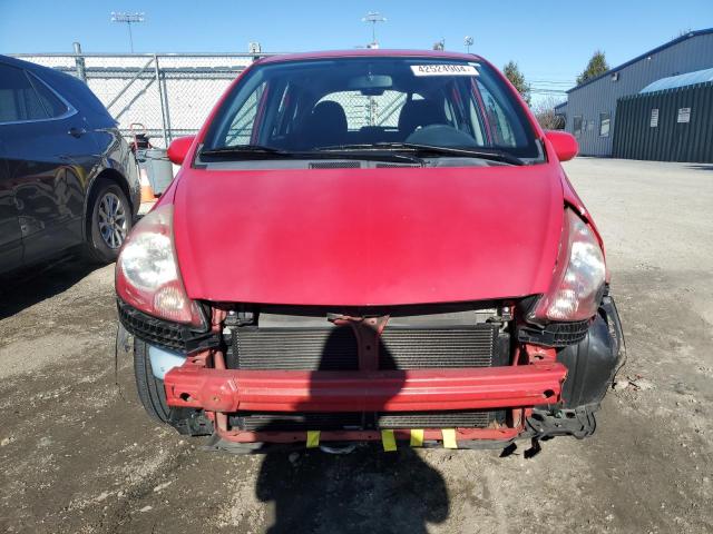 JHMGD38637S030538 - 2007 HONDA FIT S RED photo 5