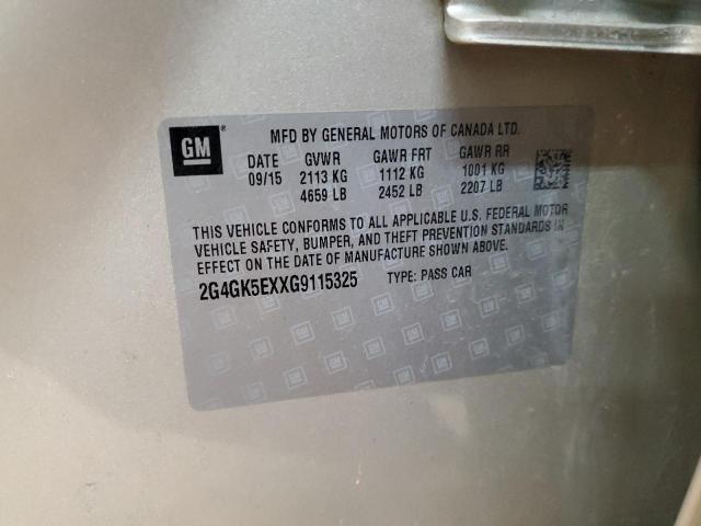 2G4GK5EXXG9115325 - 2016 BUICK REGAL 金色 照片 12