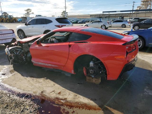 1G1YF2D73K5115274 - 2019 CHEVROLET CORVETTE STINGRAY 3LT RED photo 2