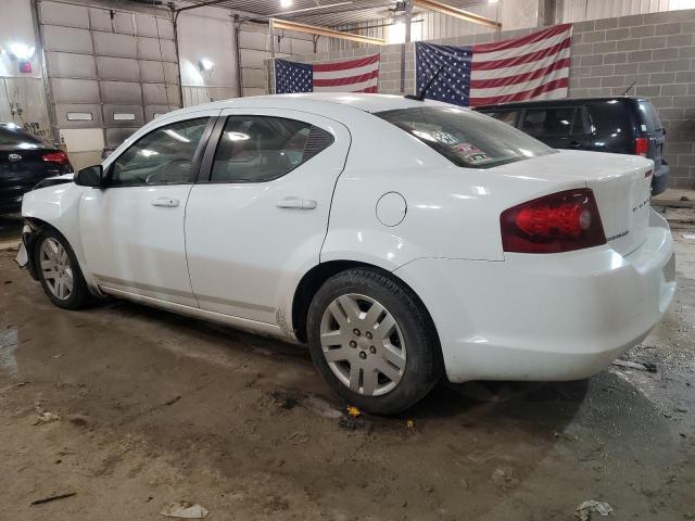 1C3CDZABXEN189647 - 2014 DODGE AVENGER SE WHITE photo 2