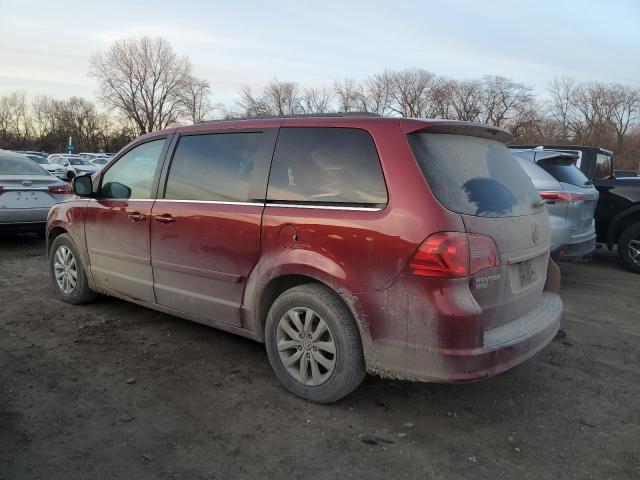 2C4RVABG2CR391090 - 2012 VOLKSWAGEN ROUTAN SE BURGUNDY photo 2