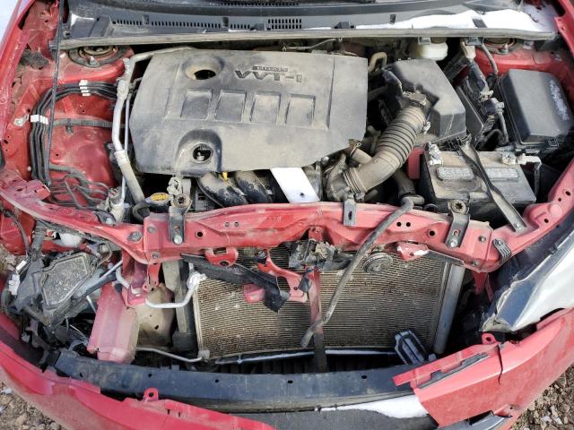 5YFBURHE4GP568799 - 2016 TOYOTA COROLLA L RED photo 11