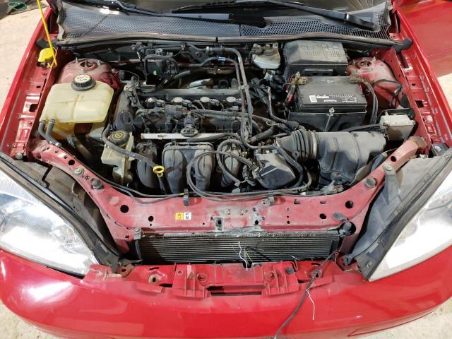 1FAFP31NX6W160495 - 2006 FORD FOCUS ZX3 RED photo 11