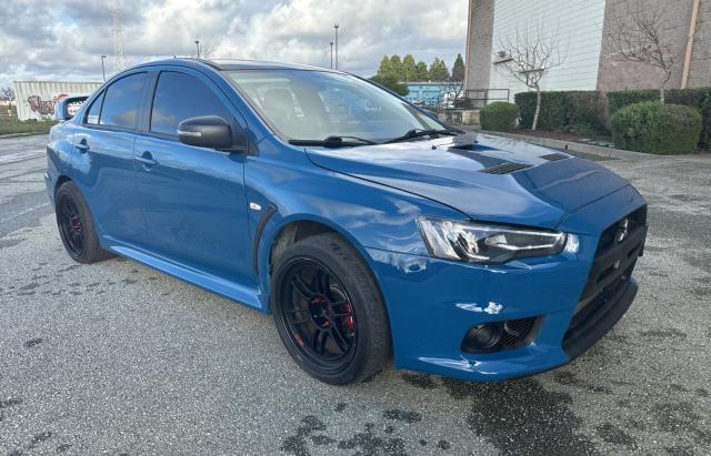 JA32W8FV6EU016341 - 2014 MITSUBISHI LANCER EVOLUTION GSR BLUE photo 1