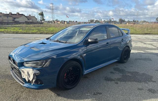 JA32W8FV6EU016341 - 2014 MITSUBISHI LANCER EVOLUTION GSR BLUE photo 2