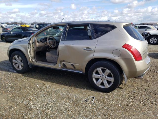 JN8AZ08T17W523368 - 2007 NISSAN MURANO SL TAN photo 2