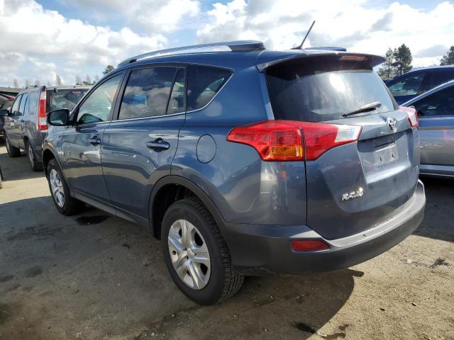 2T3ZFREV6EW117549 - 2014 TOYOTA RAV4 LE BLUE photo 2