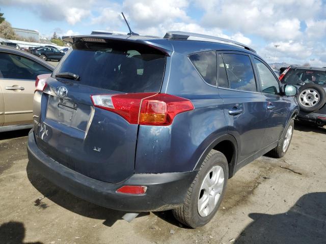 2T3ZFREV6EW117549 - 2014 TOYOTA RAV4 LE BLUE photo 3