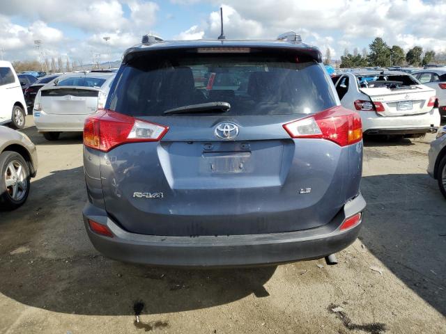 2T3ZFREV6EW117549 - 2014 TOYOTA RAV4 LE BLUE photo 6