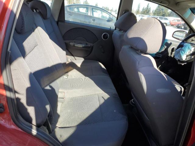 KL1TD66668B136043 - 2008 CHEVROLET AVEO BASE RED photo 10