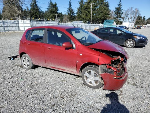 KL1TD66668B136043 - 2008 CHEVROLET AVEO BASE RED photo 4