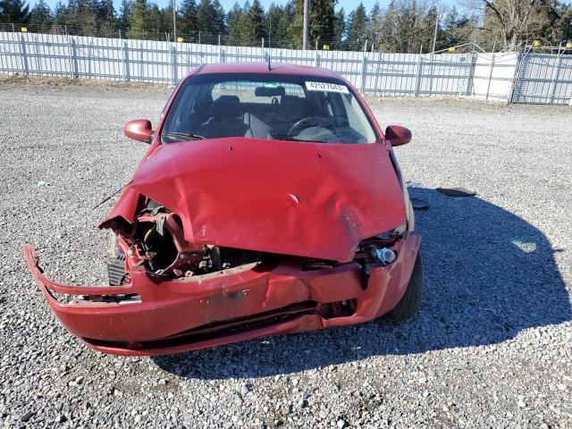 KL1TD66668B136043 - 2008 CHEVROLET AVEO BASE RED photo 5