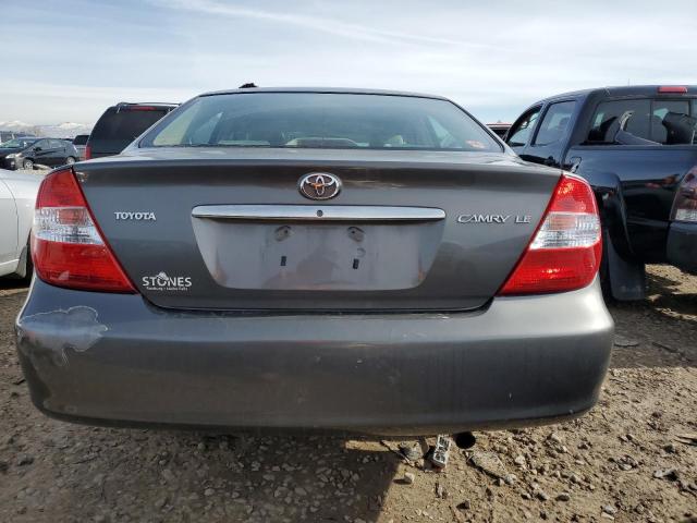 4T1BE32K93U779823 - 2003 TOYOTA CAMRY LE GRAY photo 6