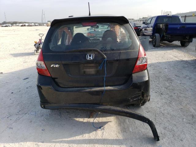 JHMGD38648S009666 - 2008 HONDA FIT SPORT BLACK photo 6