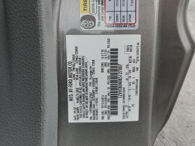 1ZVHT80N085127007 - 2008 FORD MUSTANG GRAY photo 13