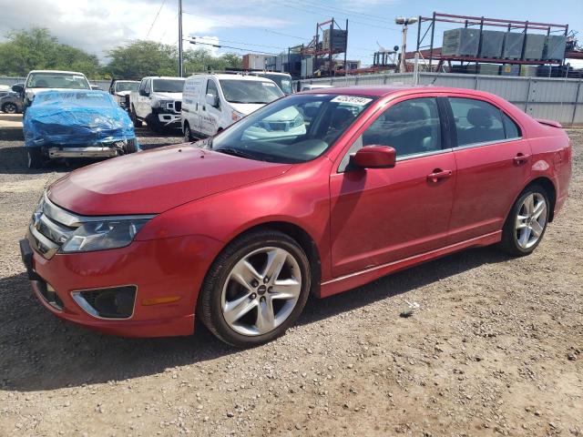 3FAHP0KC4BR144391 - 2011 FORD FUSION SPORT RED photo 1