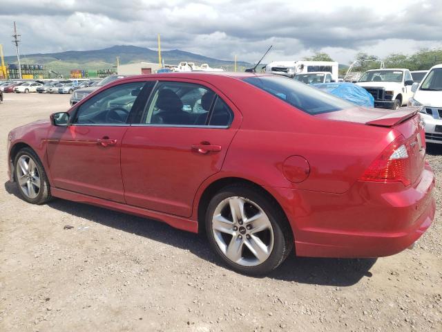 3FAHP0KC4BR144391 - 2011 FORD FUSION SPORT RED photo 2