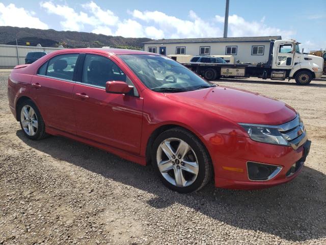 3FAHP0KC4BR144391 - 2011 FORD FUSION SPORT RED photo 4
