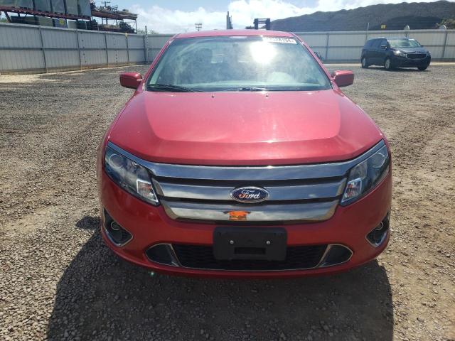 3FAHP0KC4BR144391 - 2011 FORD FUSION SPORT RED photo 5