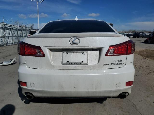 JTHCF5C24D5063583 - 2013 LEXUS IS 250 WHITE photo 6