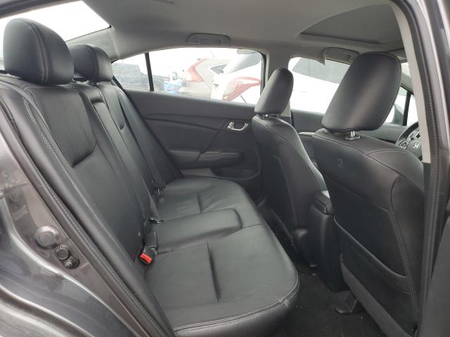 19XFB2F94DE070670 - 2013 HONDA CIVIC EXL ნაცრისფერი ფოტო 10