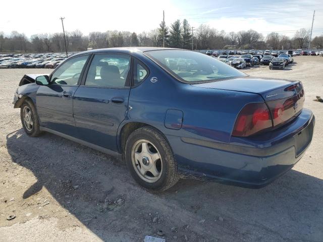 2G1WF52E349199399 - 2004 CHEVROLET IMPALA BLUE photo 2