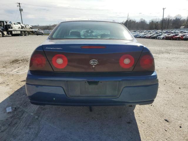 2G1WF52E349199399 - 2004 CHEVROLET IMPALA BLUE photo 6