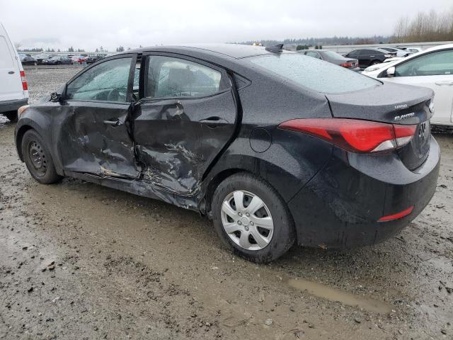 KMHDH4AE7GU636831 - 2016 HYUNDAI ELANTRA SE BLACK photo 2