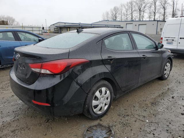 KMHDH4AE7GU636831 - 2016 HYUNDAI ELANTRA SE BLACK photo 3