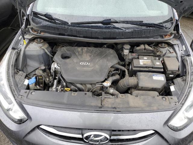 KMHCT4AE1FU886302 - 2015 HYUNDAI ACCENT GLS GRAY photo 11