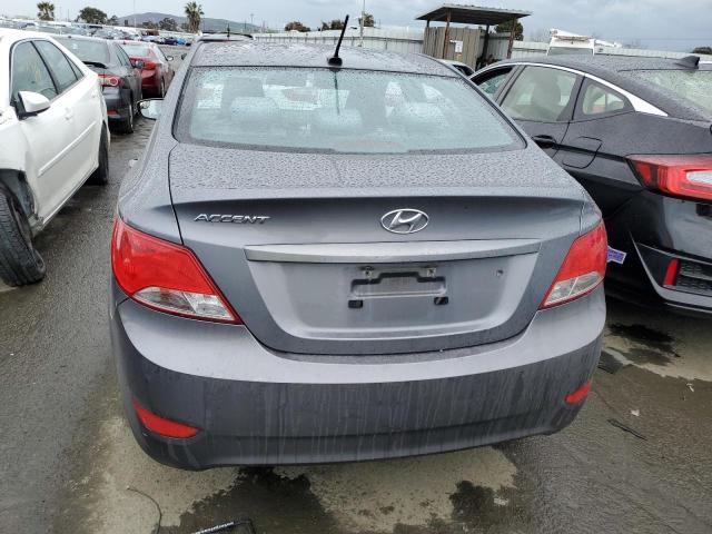 KMHCT4AE1FU886302 - 2015 HYUNDAI ACCENT GLS GRAY photo 6