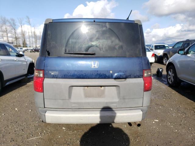 5J6YH28573L018998 - 2003 HONDA ELEMENT EX BLUE photo 6