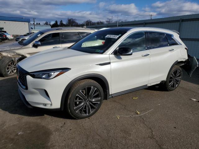 3PCAJ5BB4NF107154 - 2022 INFINITI QX50 LUXE WHITE photo 1