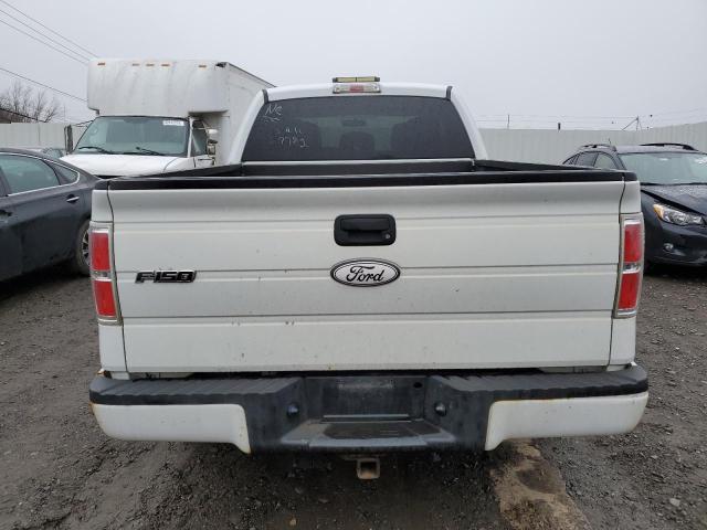 1FTEX1CM5BFA16247 - 2011 FORD F150 SUPER CAB WHITE photo 6