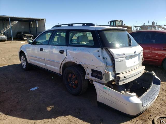 4S4BP60C696325842 - 2009 SUBARU OUTBACK WHITE photo 2