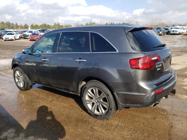 2HNYD2H75BH529313 - 2011 ACURA MDX ADVANCE GRAY photo 2