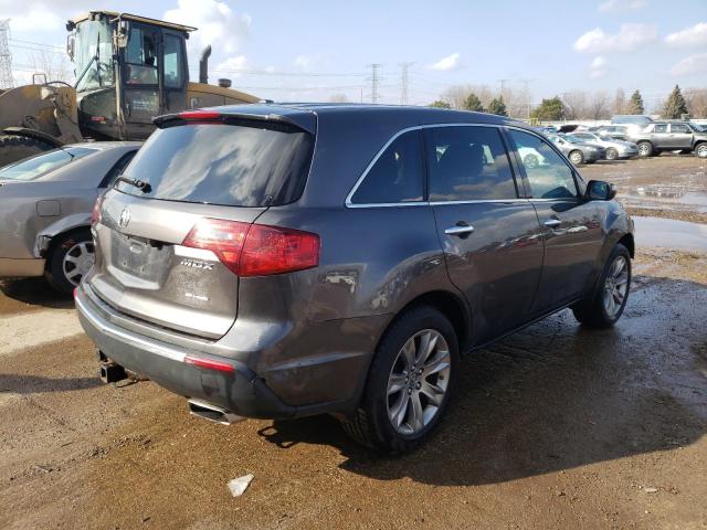 2HNYD2H75BH529313 - 2011 ACURA MDX ADVANCE GRAY photo 3