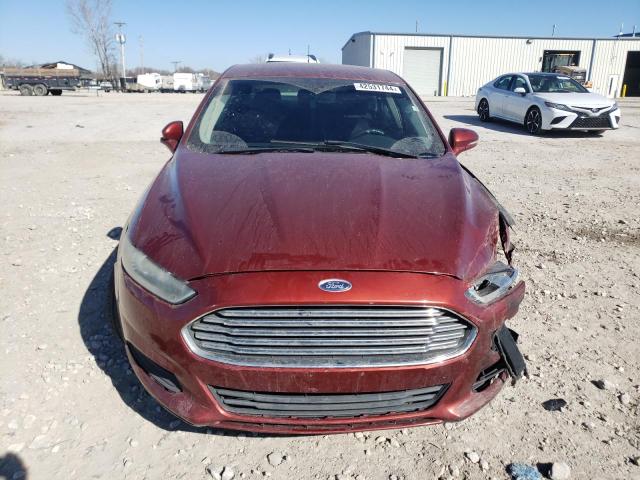 3FA6P0H79ER254116 - 2014 FORD FUSION SE RED photo 5