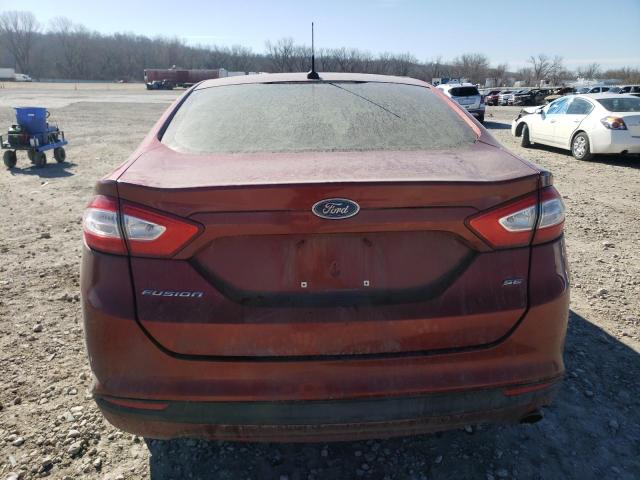 3FA6P0H79ER254116 - 2014 FORD FUSION SE RED photo 6