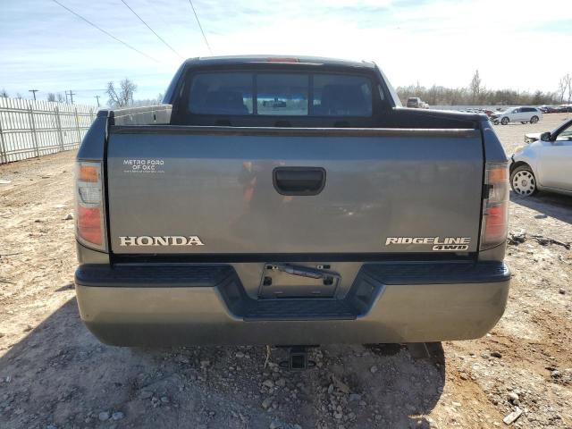 2HJYK16267H506204 - 2007 HONDA RIDGELINE RT GRAY photo 6