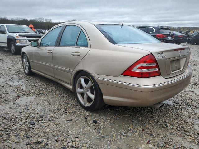 WDBRF40J65F672542 - 2005 MERCEDES-BENZ C 230K SPORT SEDAN GOLD photo 2