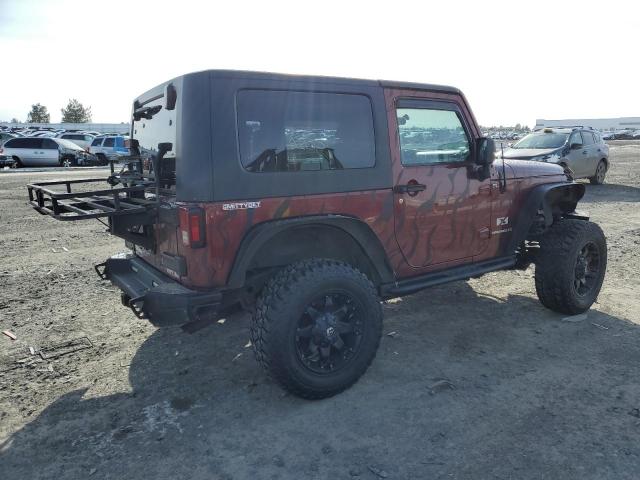 1J4FA24187L192289 - 2007 JEEP WRANGLER X MAROON photo 3