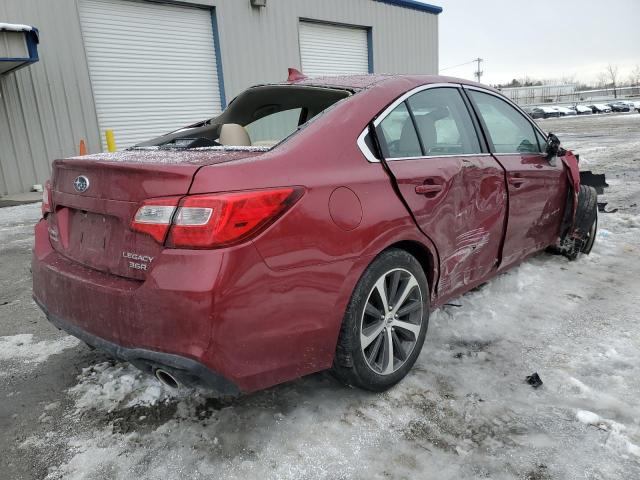 4S3BNEK60J3041625 - 2018 SUBARU LEGACY 3.6R LIMITED RED photo 3