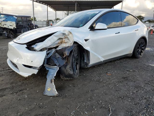 7SAYGDEE4NF467038 - 2022 TESLA MODEL Y WHITE photo 1