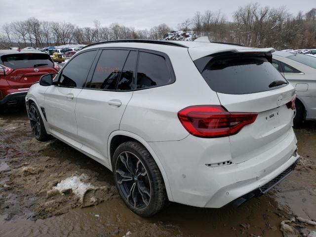 5YMTS0C07L9B81952 - 2020 BMW X3 M COMPETITION WHITE photo 2