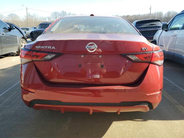 3N1AB8CV8MY281807 - 2021 NISSAN SENTRA SV RED photo 6